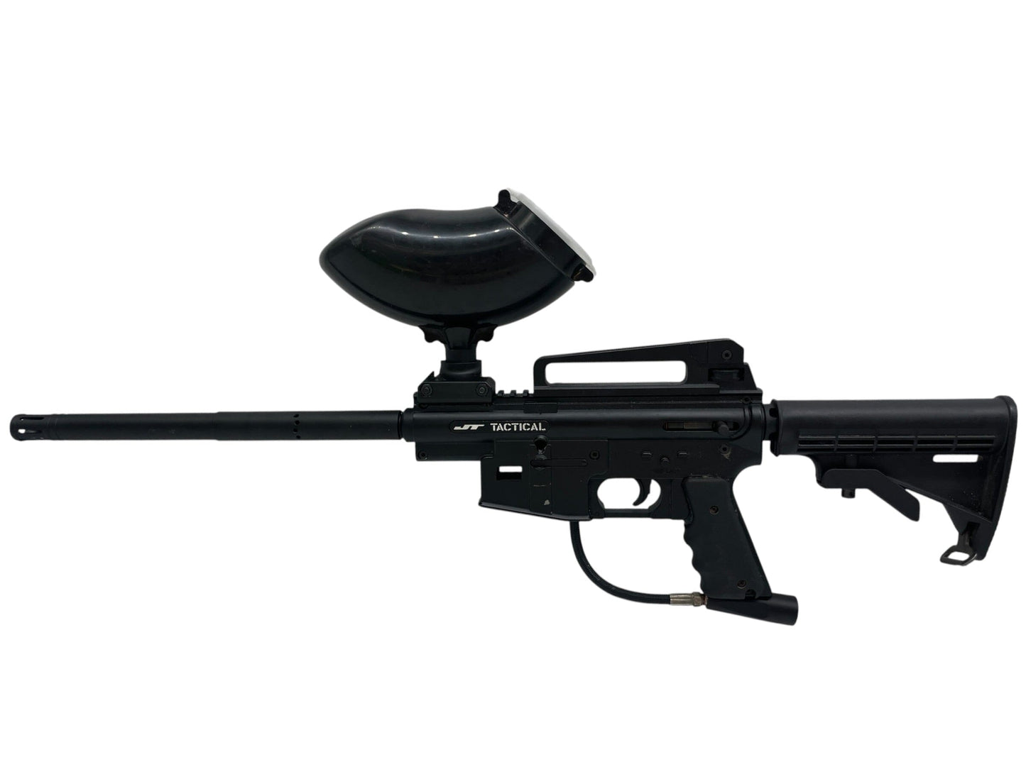 Used JT Tactical Black M4 Paintball Marker Gun Semi Auto (Tippmann Clone) Paintball Gun from CPXBrosPaintball Buy/Sell/Trade Paintball Markers, New Paintball Guns, Paintball Hoppers, Paintball Masks, and Hormesis Headbands