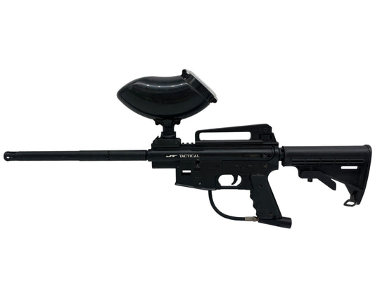 Used JT Tactical Black M4 Paintball Marker Gun Semi Auto (Tippmann Clone) Paintball Gun from CPXBrosPaintball Buy/Sell/Trade Paintball Markers, New Paintball Guns, Paintball Hoppers, Paintball Masks, and Hormesis Headbands