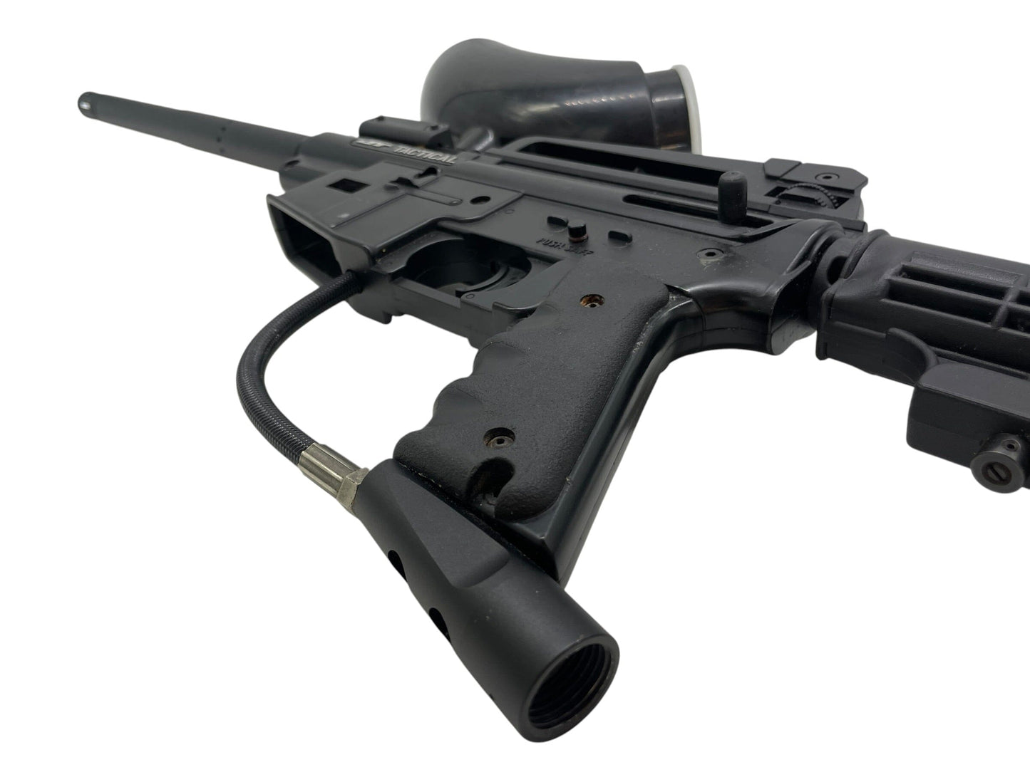 Used JT Tactical Black M4 Paintball Marker Gun Semi Auto (Tippmann Clone) Paintball Gun from CPXBrosPaintball Buy/Sell/Trade Paintball Markers, New Paintball Guns, Paintball Hoppers, Paintball Masks, and Hormesis Headbands