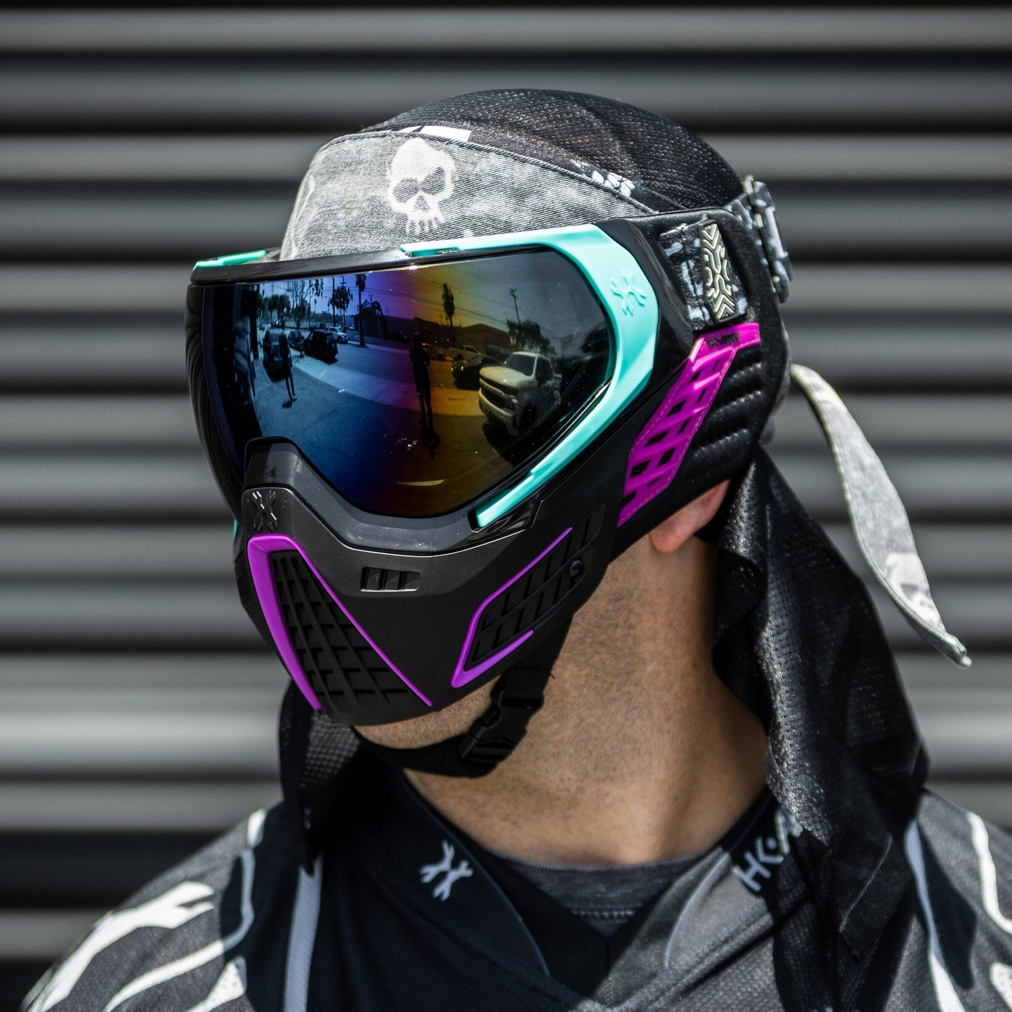 Used KLR Goggle Amp - Teal/Purple/Cobalt Lens Paintball Gun from HK Army Clothing Buy/Sell/Trade Paintball Markers, New Paintball Guns, Paintball Hoppers, Paintball Masks, and Hormesis Headbands