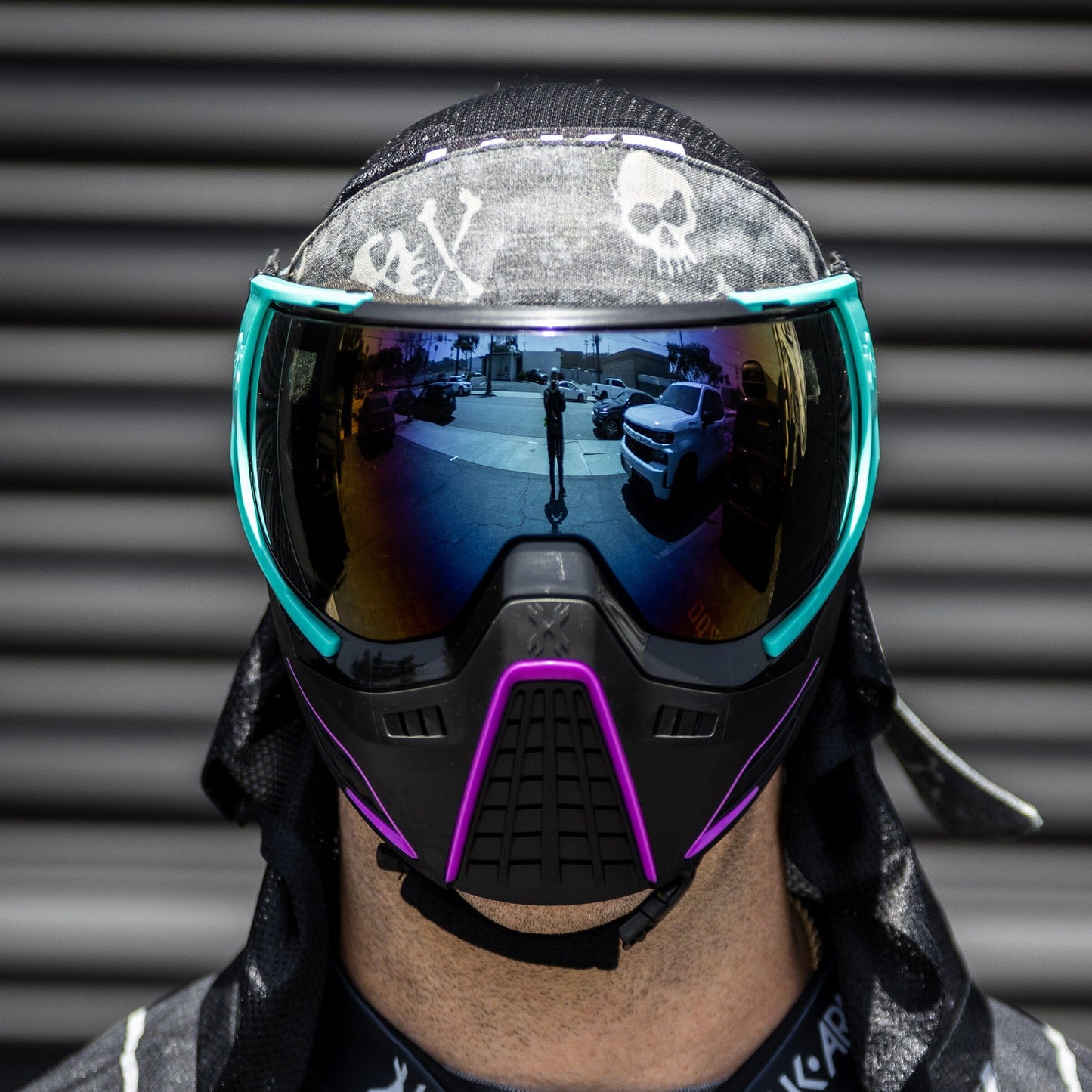 Used KLR Goggle Amp - Teal/Purple/Cobalt Lens Paintball Gun from HK Army Clothing Buy/Sell/Trade Paintball Markers, New Paintball Guns, Paintball Hoppers, Paintball Masks, and Hormesis Headbands