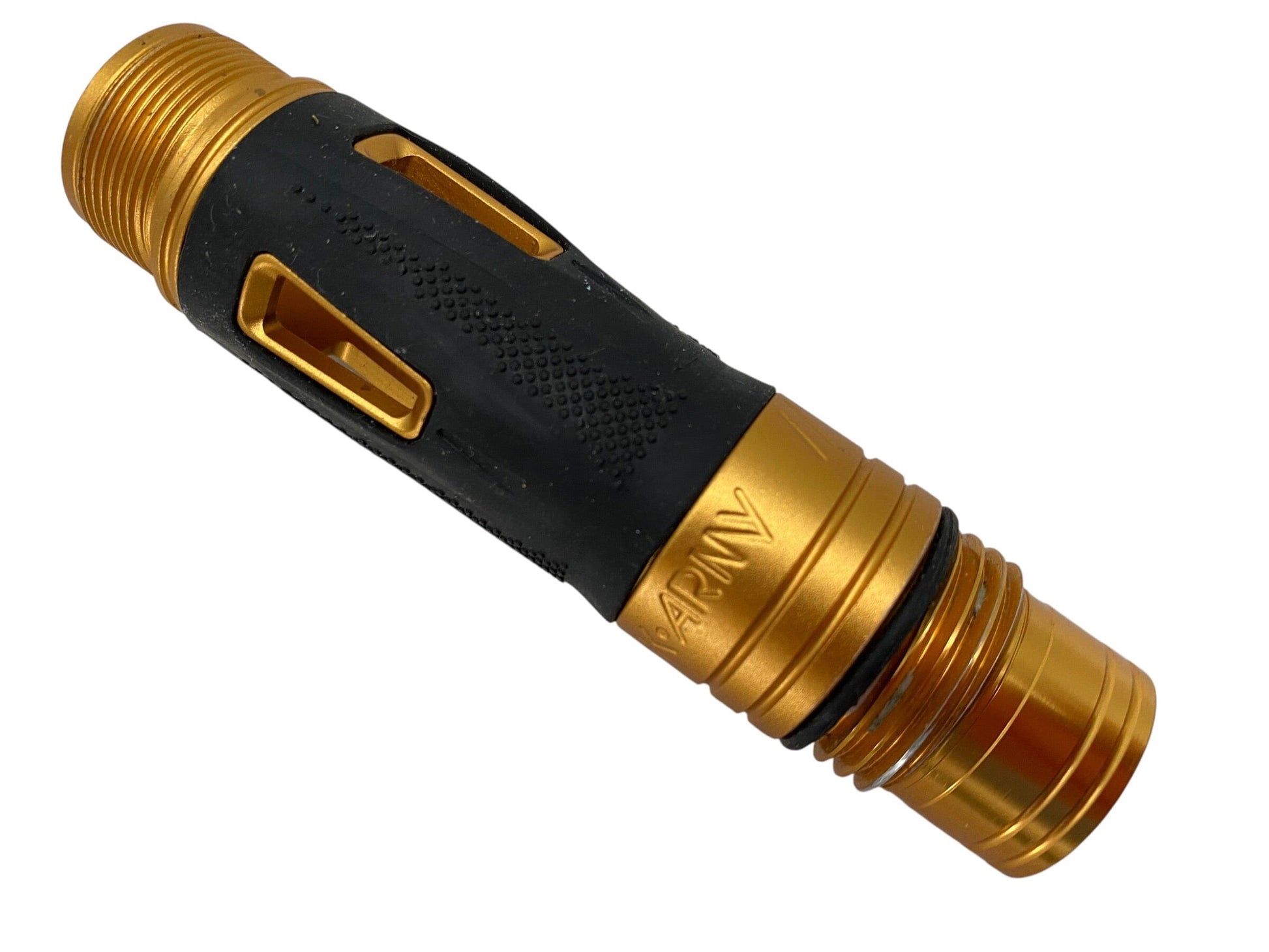 Used LAZR Barrel Back : Luxe Thread : Gold Paintball Gun from CPXBrosPaintball Buy/Sell/Trade Paintball Markers, New Paintball Guns, Paintball Hoppers, Paintball Masks, and Hormesis Headbands