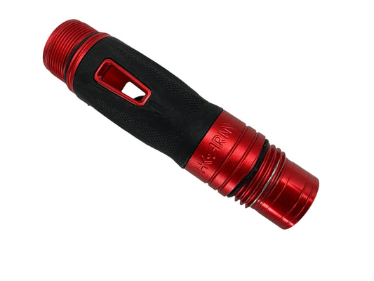 Used LAZR Barrel Back : Luxe Thread : Red Paintball Gun from CPXBrosPaintball Buy/Sell/Trade Paintball Markers, New Paintball Guns, Paintball Hoppers, Paintball Masks, and Hormesis Headbands
