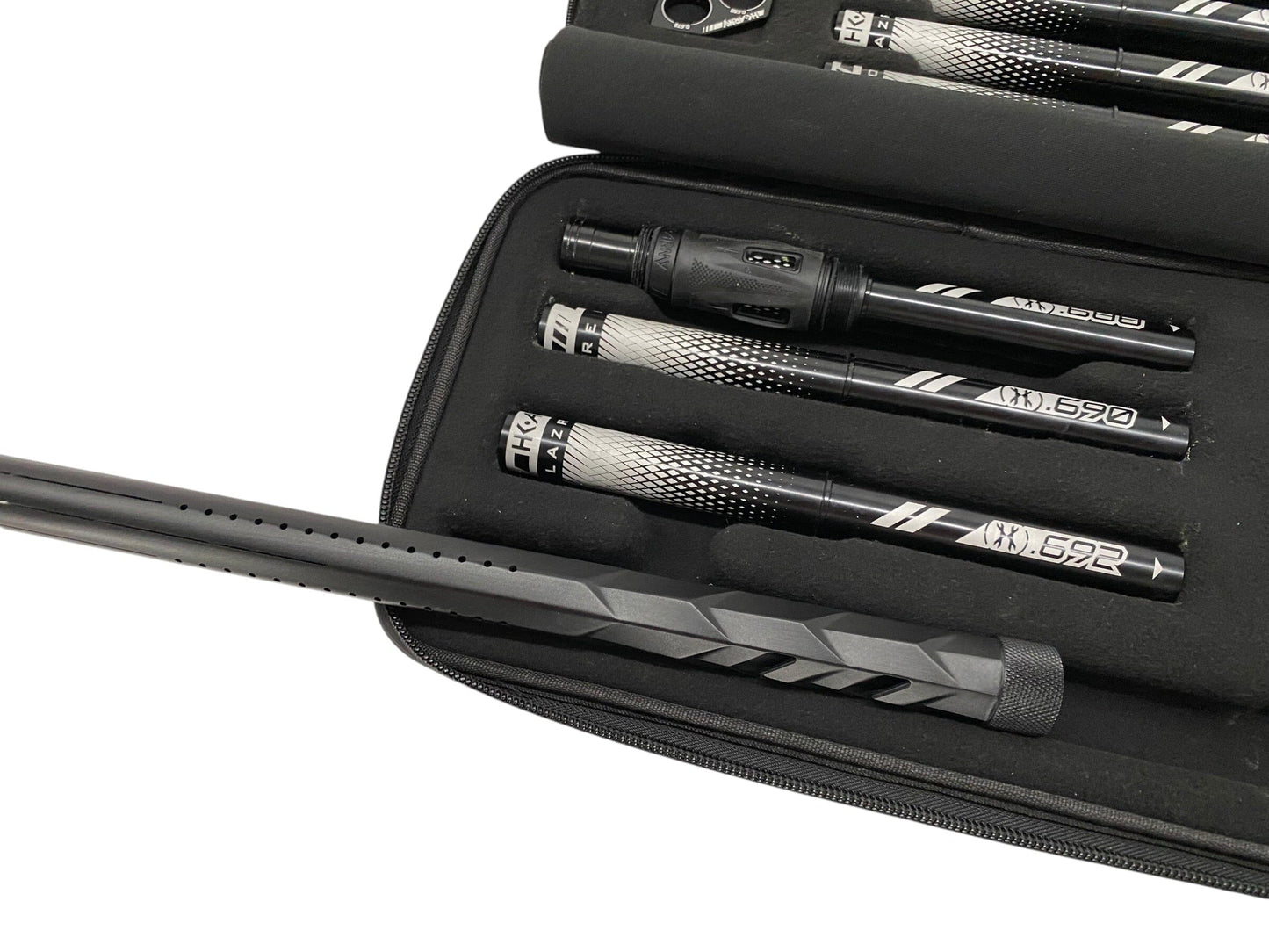 Used LAZR Elite Fossil Barrel Kit - 15" Dust Black - Black Inserts- Cocker Threads Paintball Gun from CPXBrosPaintball Buy/Sell/Trade Paintball Markers, New Paintball Guns, Paintball Hoppers, Paintball Masks, and Hormesis Headbands