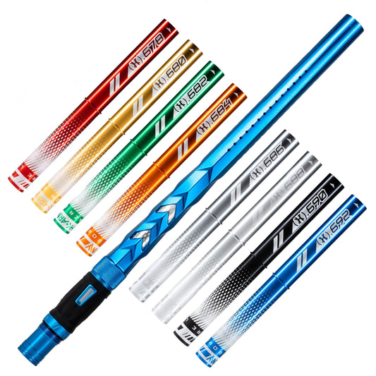 Used LAZR Elite Fossil Barrel Kit - 15" Dust Blue - Colored Inserts- Cocker Threads Paintball Gun from HK Army Clothing Buy/Sell/Trade Paintball Markers, New Paintball Guns, Paintball Hoppers, Paintball Masks, and Hormesis Headbands