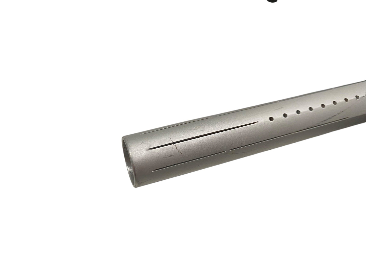 Used LAZR Elite Fossil Barrel Kit - 15" Dust Silver - Black Inserts - Cocker Threads Paintball Gun from CPXBrosPaintball Buy/Sell/Trade Paintball Markers, New Paintball Guns, Paintball Hoppers, Paintball Masks, and Hormesis Headbands