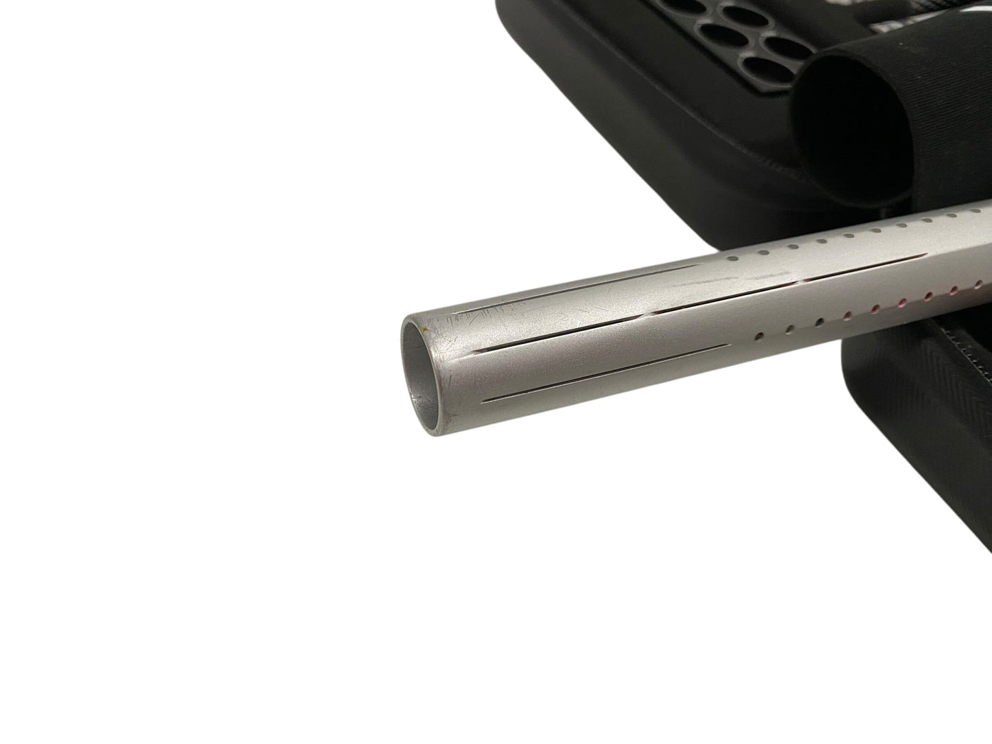Used LAZR Elite Fossil Barrel Kit - 15" Dust Silver - Black Inserts - Cocker Threads Paintball Gun from CPXBrosPaintball Buy/Sell/Trade Paintball Markers, New Paintball Guns, Paintball Hoppers, Paintball Masks, and Hormesis Headbands