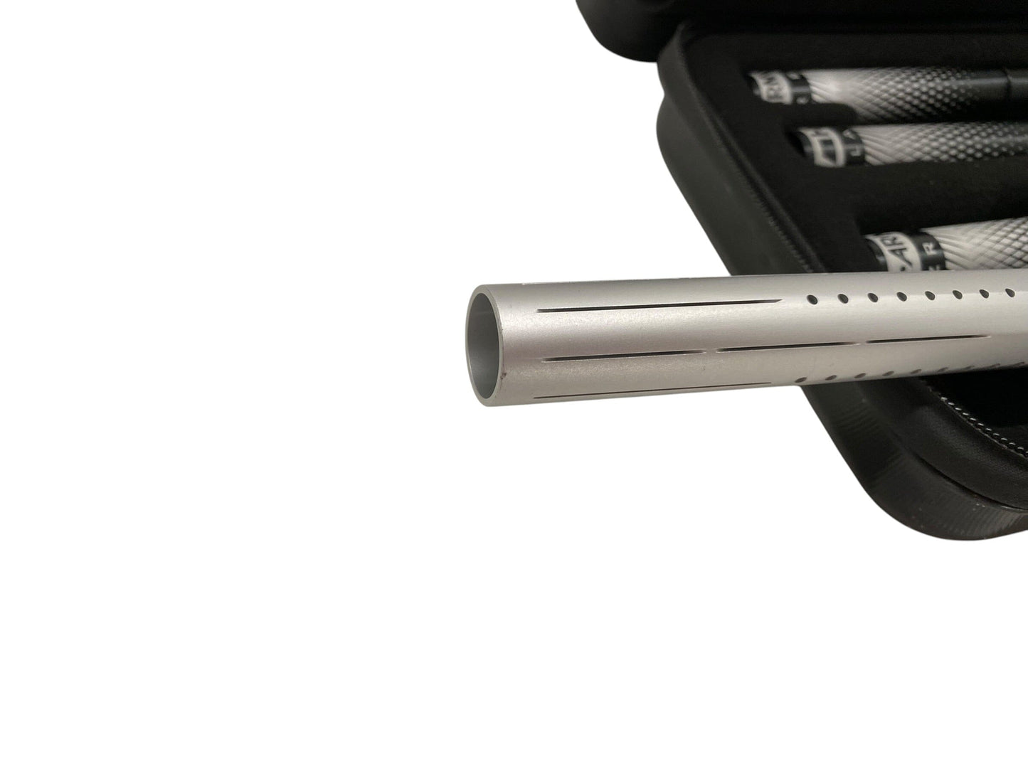 Used LAZR Elite Fossil Barrel Kit - 15" Dust Silver - Black Inserts- Cocker Threads Paintball Gun from CPXBrosPaintball Buy/Sell/Trade Paintball Markers, New Paintball Guns, Paintball Hoppers, Paintball Masks, and Hormesis Headbands