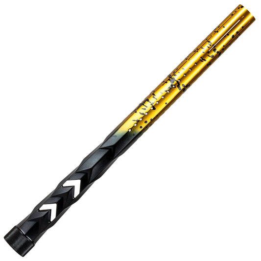 Used LAZR Elite Fossil Barrel Tip - Gold/Black Splash Paintball Gun from HK Army Clothing Buy/Sell/Trade Paintball Markers, New Paintball Guns, Paintball Hoppers, Paintball Masks, and Hormesis Headbands