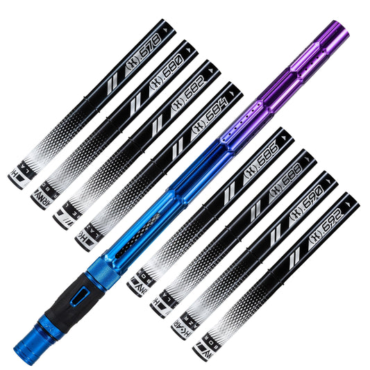 Used LAZR Elite Fractal Barrel Kit - 15" Blue/Purple Black Inserts - Cocker Threads Paintball Gun from HK Army Clothing Buy/Sell/Trade Paintball Markers, New Paintball Guns, Paintball Hoppers, Paintball Masks, and Hormesis Headbands