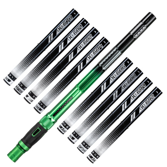 Used LAZR Elite Fractal Barrel Kit - 15" Green/Black Black Inserts - Cocker Threads Paintball Gun from HK Army Clothing Buy/Sell/Trade Paintball Markers, New Paintball Guns, Paintball Hoppers, Paintball Masks, and Hormesis Headbands