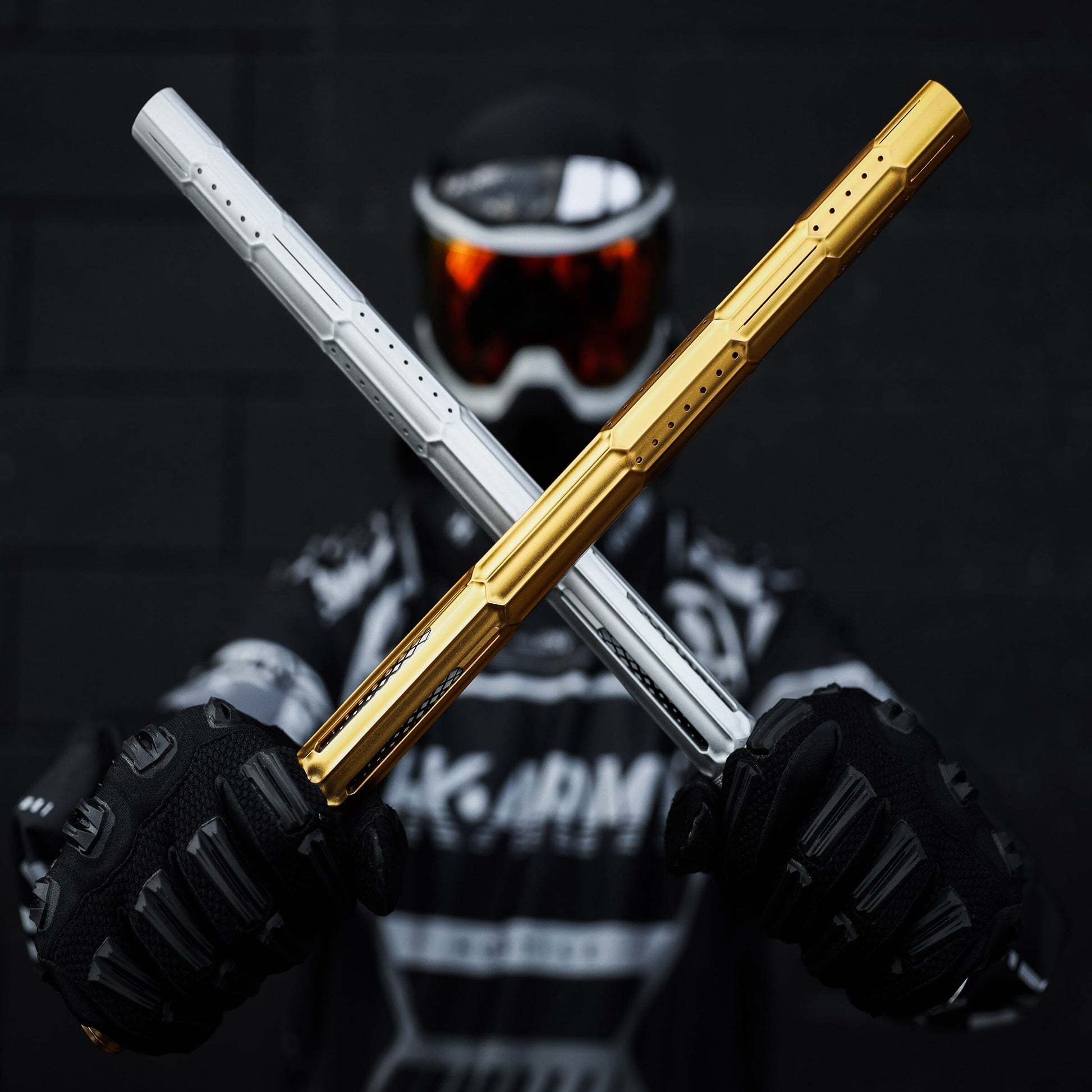 Used LAZR Elite Fractal Barrel Tip - Dust Gold Paintball Gun from HK Army Clothing Buy/Sell/Trade Paintball Markers, New Paintball Guns, Paintball Hoppers, Paintball Masks, and Hormesis Headbands