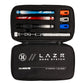 Used LAZR Elite Nexus Barrel Kit - 15" Black/Silver Fade - Colored Inserts - Cocker Threads Paintball Gun from HK Army Clothing Buy/Sell/Trade Paintball Markers, New Paintball Guns, Paintball Hoppers, Paintball Masks, and Hormesis Headbands