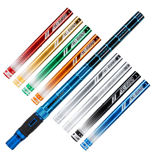Used LAZR Elite Nexus Barrel Kit - 15" Blue/Black Colored Inserts - Cocker Threads Paintball Gun from HK Army Clothing Buy/Sell/Trade Paintball Markers, New Paintball Guns, Paintball Hoppers, Paintball Masks, and Hormesis Headbands