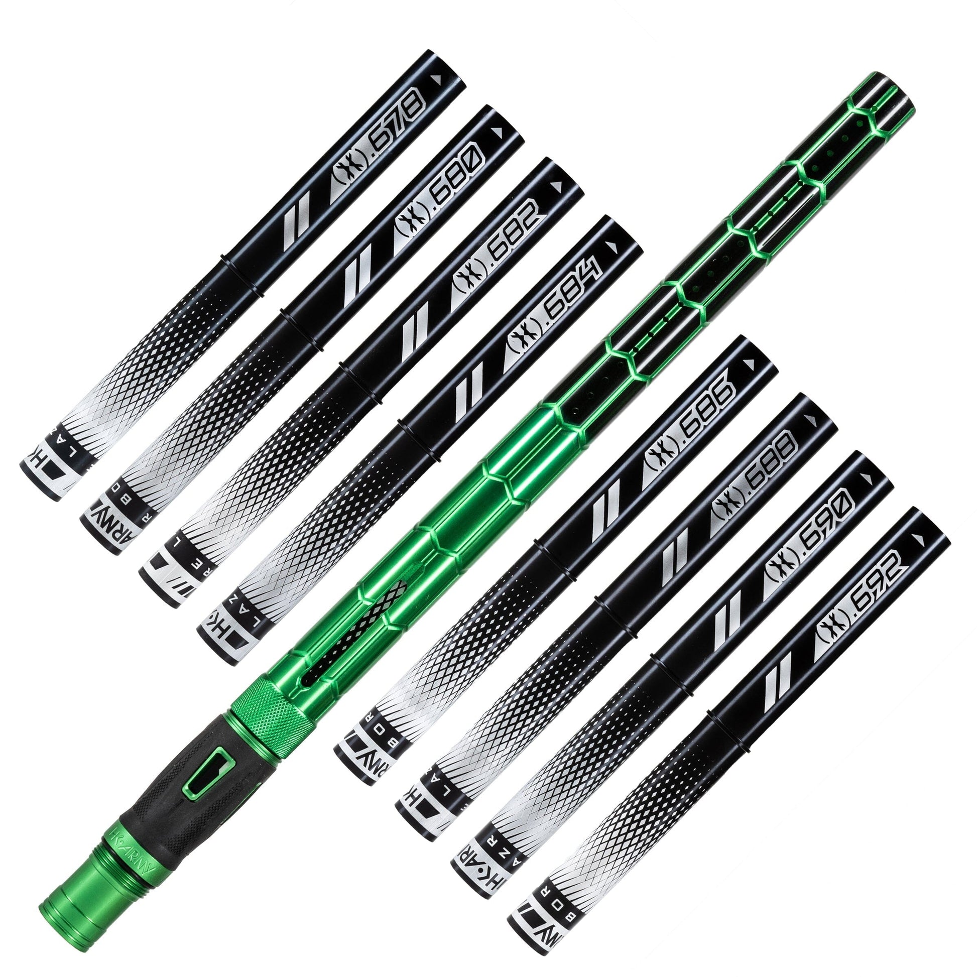 Used LAZR Elite Nexus Barrel Kit - 15" Green/Black Black Inserts - Cocker Threads Paintball Gun from HK Army Clothing Buy/Sell/Trade Paintball Markers, New Paintball Guns, Paintball Hoppers, Paintball Masks, and Hormesis Headbands