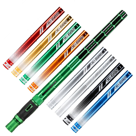 Used LAZR Elite Nexus Barrel Kit - 15" Green/Black Colored Inserts - Cocker Threads Paintball Gun from HK Army Clothing Buy/Sell/Trade Paintball Markers, New Paintball Guns, Paintball Hoppers, Paintball Masks, and Hormesis Headbands