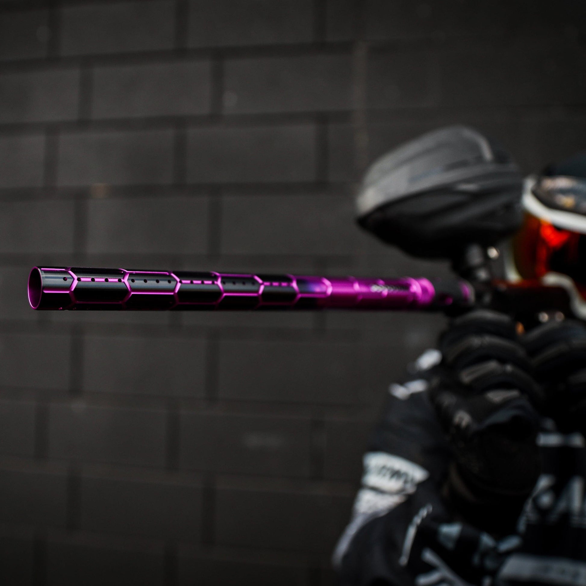 Used LAZR Elite Nexus Barrel Kit - 15" Purple/Black Colored Inserts - Cocker Threads Paintball Gun from HK Army Clothing Buy/Sell/Trade Paintball Markers, New Paintball Guns, Paintball Hoppers, Paintball Masks, and Hormesis Headbands