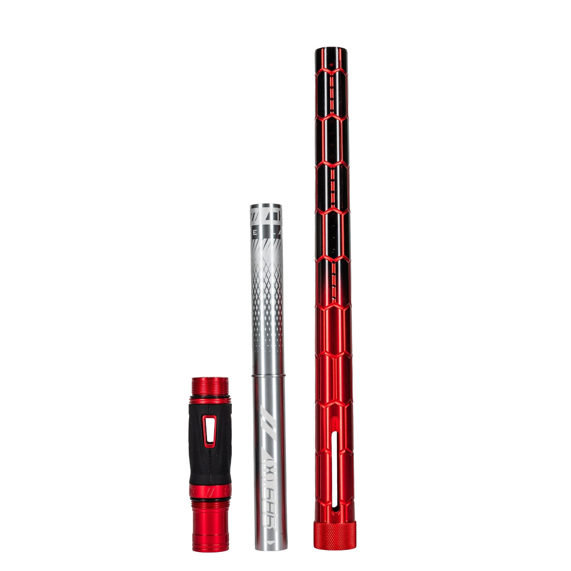 Used LAZR Elite Nexus Barrel Kit - 15" Red/Black Colored Inserts - Cocker Threads Paintball Gun from HK Army Clothing Buy/Sell/Trade Paintball Markers, New Paintball Guns, Paintball Hoppers, Paintball Masks, and Hormesis Headbands