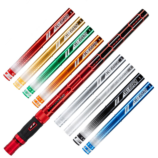 Used LAZR Elite Nexus Barrel Kit - 15" Red/Black Colored Inserts - Cocker Threads Paintball Gun from HK Army Clothing Buy/Sell/Trade Paintball Markers, New Paintball Guns, Paintball Hoppers, Paintball Masks, and Hormesis Headbands