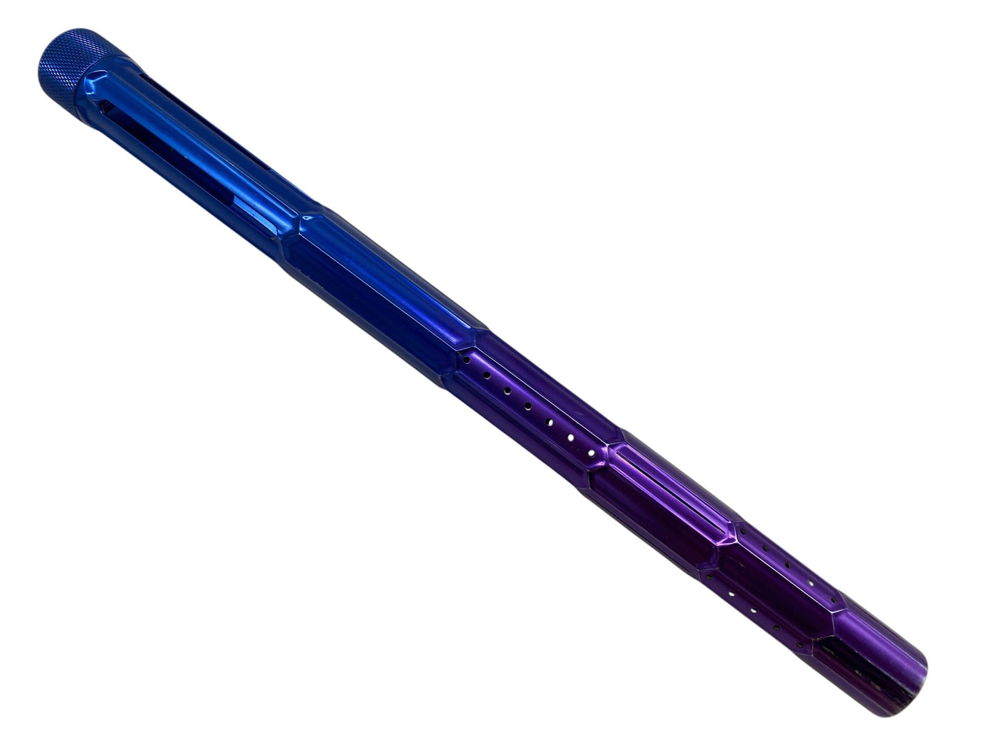 Used LAZR Elite Nexus Barrel Tip - Blue To Purple Fade Paintball Gun from CPXBrosPaintball Buy/Sell/Trade Paintball Markers, New Paintball Guns, Paintball Hoppers, Paintball Masks, and Hormesis Headbands