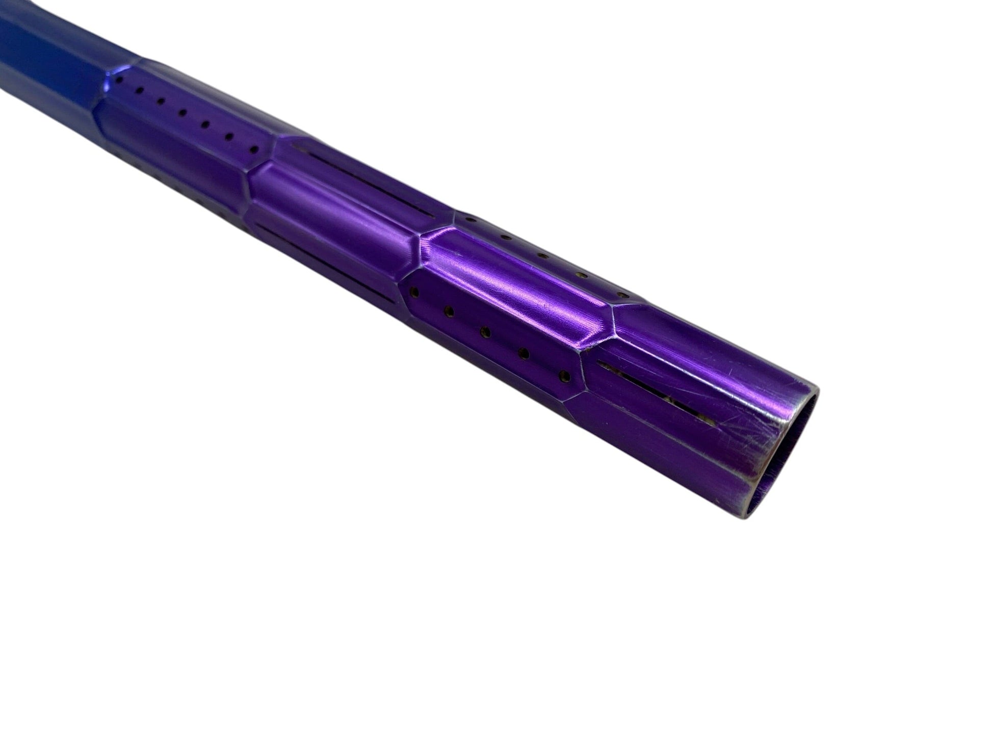 Used LAZR Elite Nexus Barrel Tip - Blue To Purple Fade Paintball Gun from CPXBrosPaintball Buy/Sell/Trade Paintball Markers, New Paintball Guns, Paintball Hoppers, Paintball Masks, and Hormesis Headbands