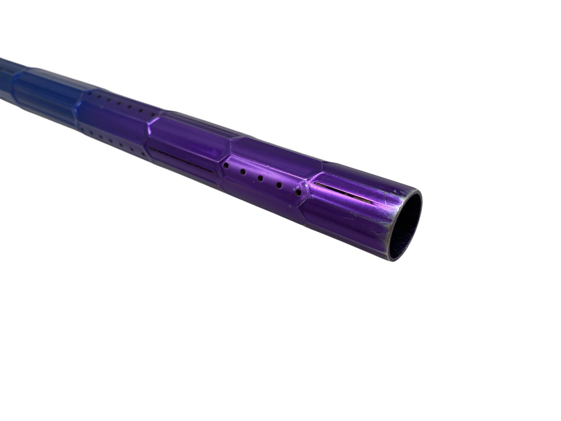 Used LAZR Elite Nexus Barrel Tip - Blue To Purple Fade Paintball Gun from CPXBrosPaintball Buy/Sell/Trade Paintball Markers, New Paintball Guns, Paintball Hoppers, Paintball Masks, and Hormesis Headbands