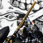 Used LAZR Elite Nova Barrel Kit - 15" Gold/Black - Black Inserts - Cocker Threads Paintball Gun from HK Army Clothing Buy/Sell/Trade Paintball Markers, New Paintball Guns, Paintball Hoppers, Paintball Masks, and Hormesis Headbands