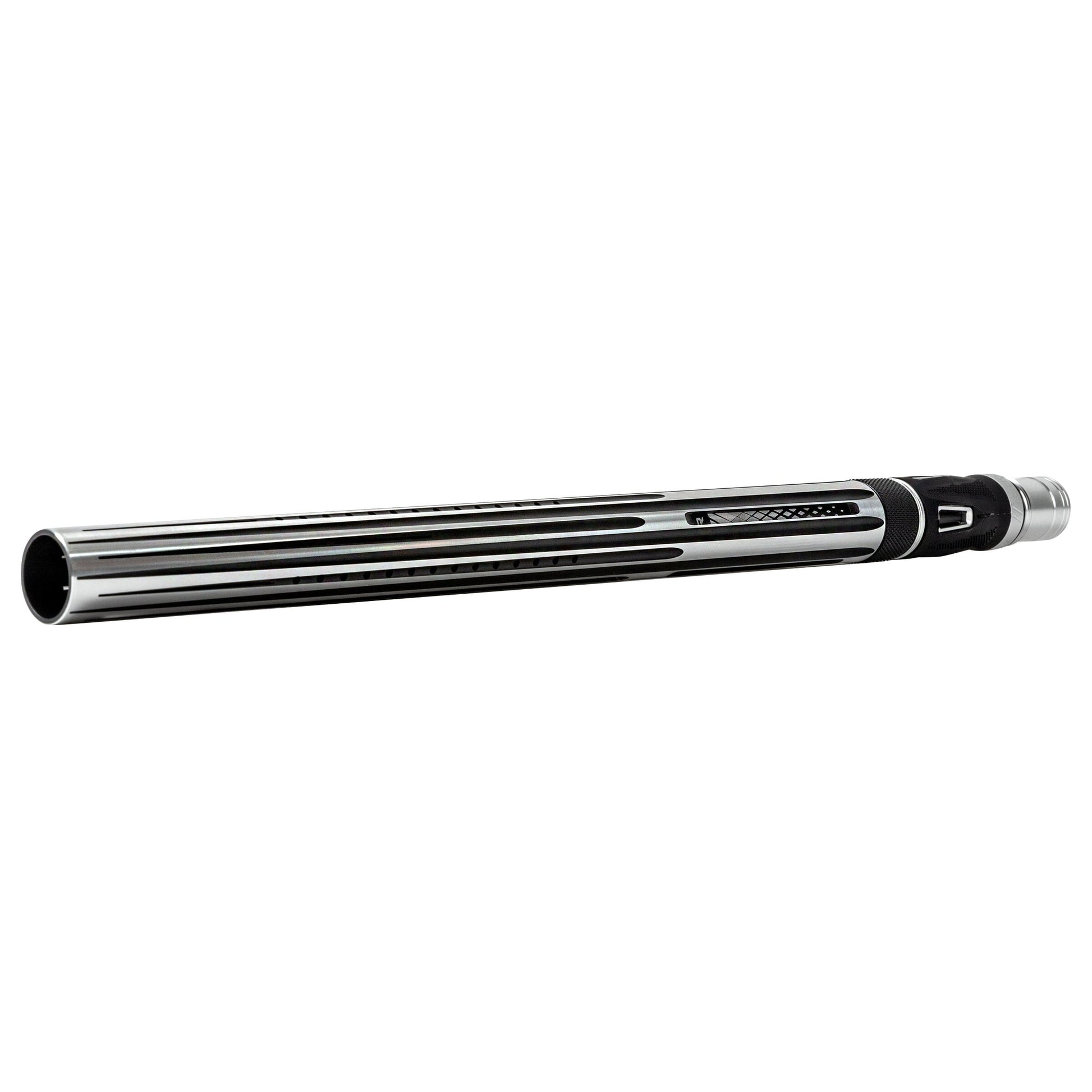 Used LAZR Elite Nova Barrel Kit - 15" Silver/Black - Black Inserts - Cocker Threads Paintball Gun from HK Army Clothing Buy/Sell/Trade Paintball Markers, New Paintball Guns, Paintball Hoppers, Paintball Masks, and Hormesis Headbands