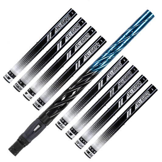 Used LAZR Elite Orbit Barrel Kit - 15" Black/Blue Fade - Black Inserts - Cocker Threads Paintball Gun from HK Army Clothing Buy/Sell/Trade Paintball Markers, New Paintball Guns, Paintball Hoppers, Paintball Masks, and Hormesis Headbands