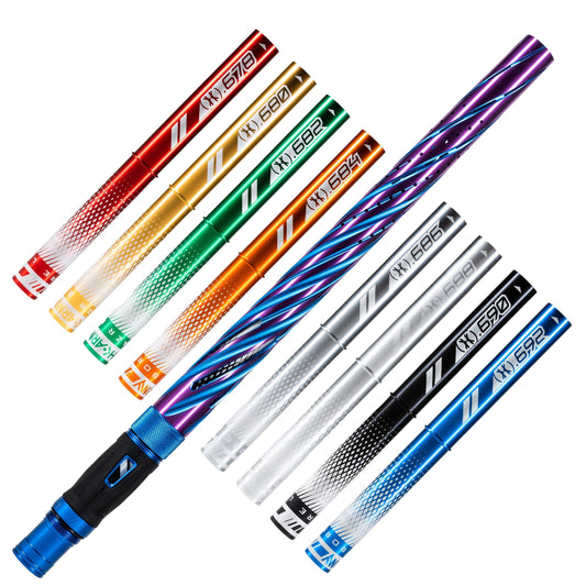 Used LAZR Elite Orbit Barrel Kit - 15" Blue/Purple Colored Inserts - Cocker Threads Paintball Gun from HK Army Clothing Buy/Sell/Trade Paintball Markers, New Paintball Guns, Paintball Hoppers, Paintball Masks, and Hormesis Headbands
