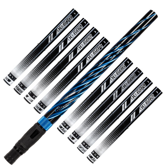 Used LAZR Elite Orbit Barrel Kit - 15" Dust Blue/Black - Black Inserts - Cocker Threads Paintball Gun from HK Army Clothing Buy/Sell/Trade Paintball Markers, New Paintball Guns, Paintball Hoppers, Paintball Masks, and Hormesis Headbands