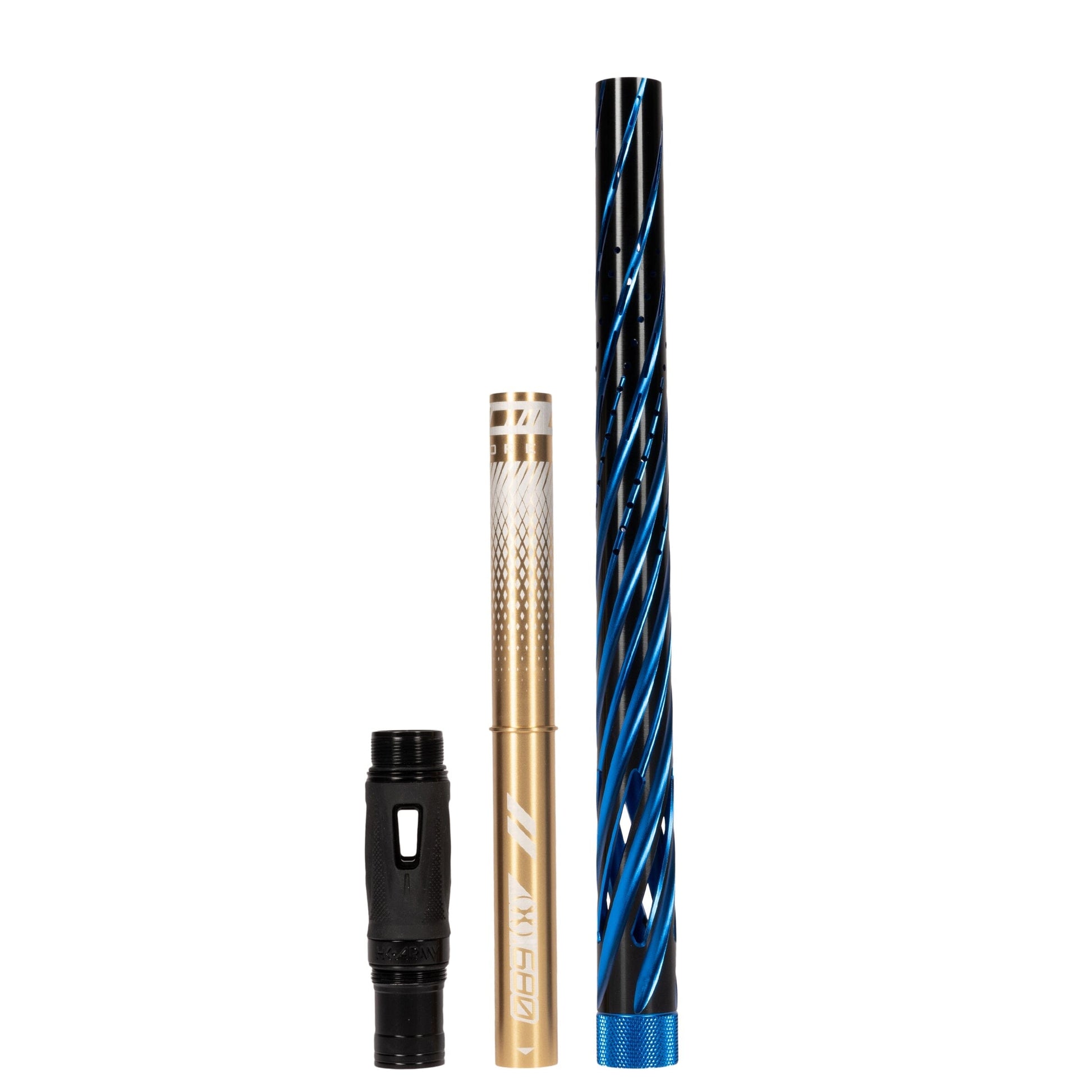 Used LAZR Elite Orbit Barrel Kit - 15" Dust Blue/Black - Colored Inserts - Cocker Threads Paintball Gun from HK Army Clothing Buy/Sell/Trade Paintball Markers, New Paintball Guns, Paintball Hoppers, Paintball Masks, and Hormesis Headbands