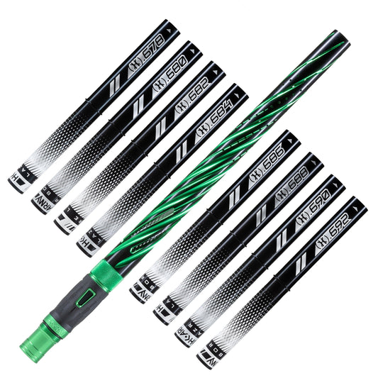 Used LAZR Elite Orbit Barrel Kit - 15" Dust Green/Black Inserts - Cocker Threads Paintball Gun from HK Army Clothing Buy/Sell/Trade Paintball Markers, New Paintball Guns, Paintball Hoppers, Paintball Masks, and Hormesis Headbands