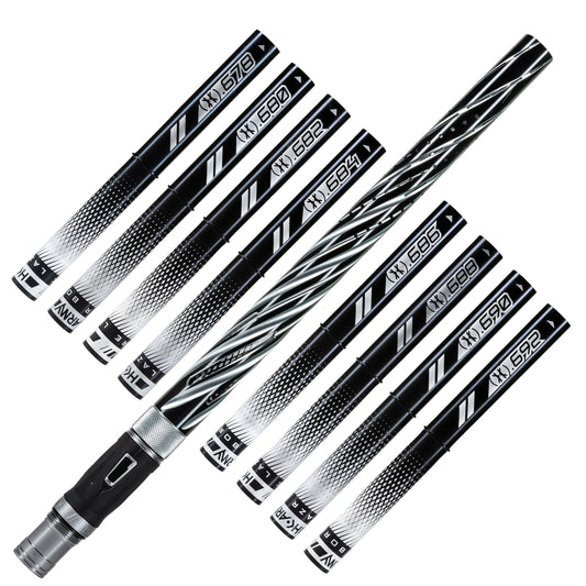 Used LAZR Elite Orbit Barrel Kit - 15" Dust Pewter/Black Inserts - Cocker Threads Paintball Gun from HK Army Clothing Buy/Sell/Trade Paintball Markers, New Paintball Guns, Paintball Hoppers, Paintball Masks, and Hormesis Headbands
