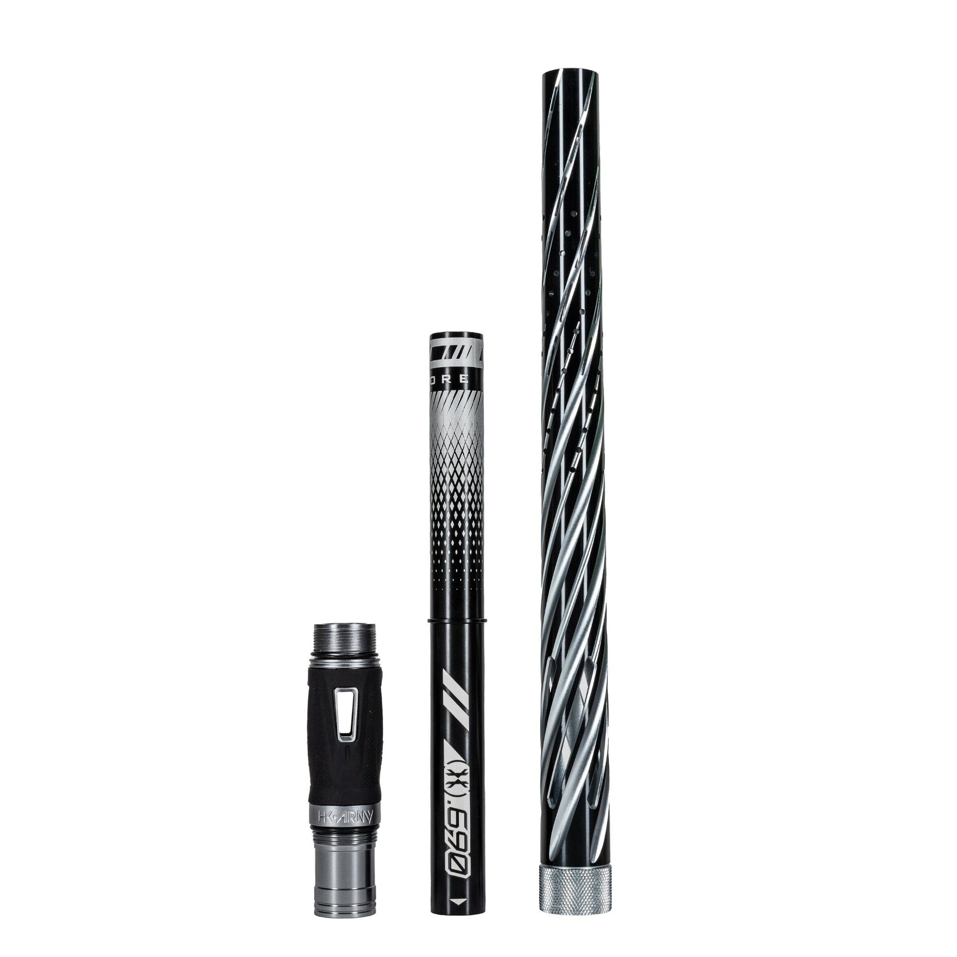 Used LAZR Elite Orbit Barrel Kit - 15" Dust Pewter/Black Inserts - Cocker Threads Paintball Gun from HK Army Clothing Buy/Sell/Trade Paintball Markers, New Paintball Guns, Paintball Hoppers, Paintball Masks, and Hormesis Headbands