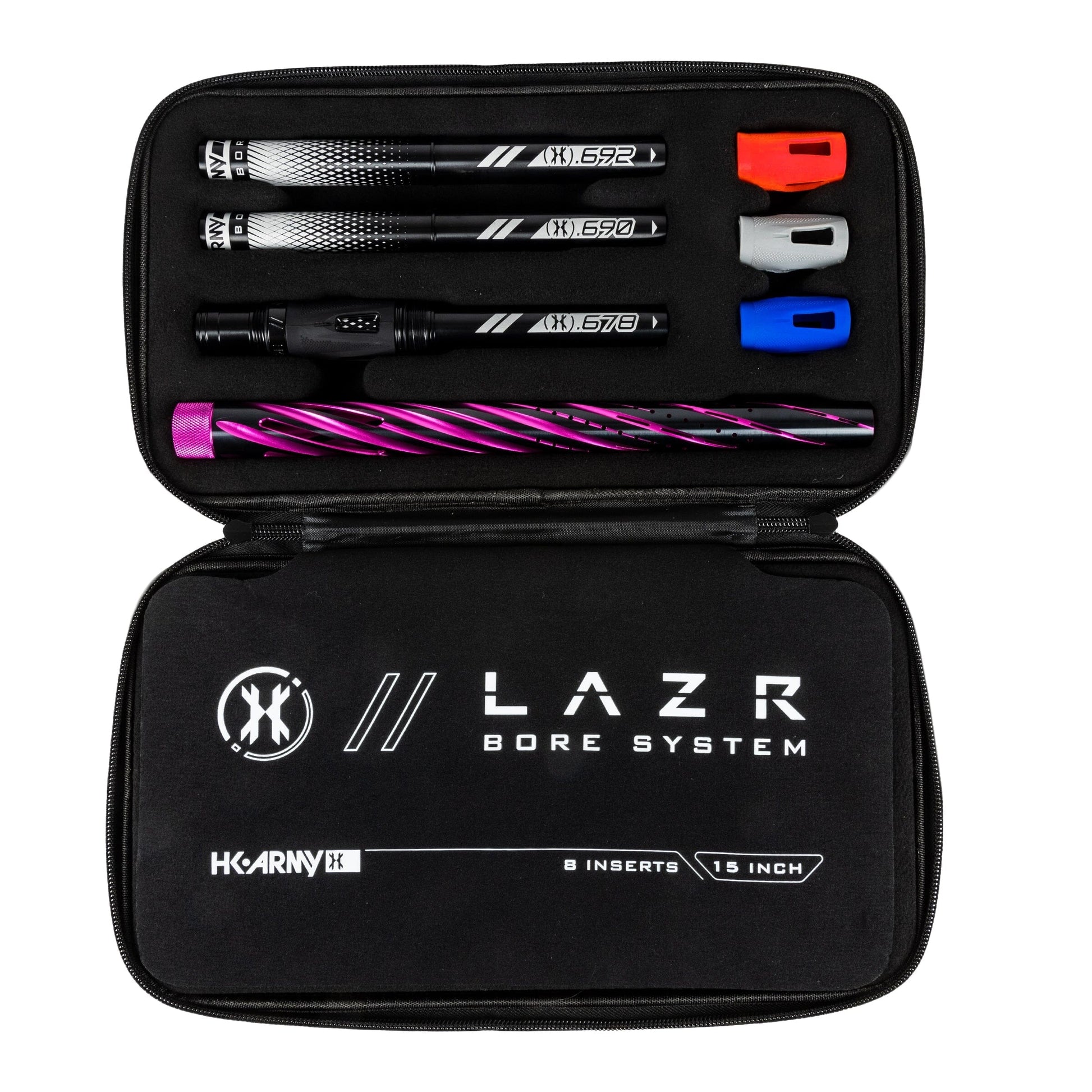 Used LAZR Elite Orbit Barrel Kit - 15" Dust Pink/Black Inserts - Cocker Threads Paintball Gun from HK Army Clothing Buy/Sell/Trade Paintball Markers, New Paintball Guns, Paintball Hoppers, Paintball Masks, and Hormesis Headbands