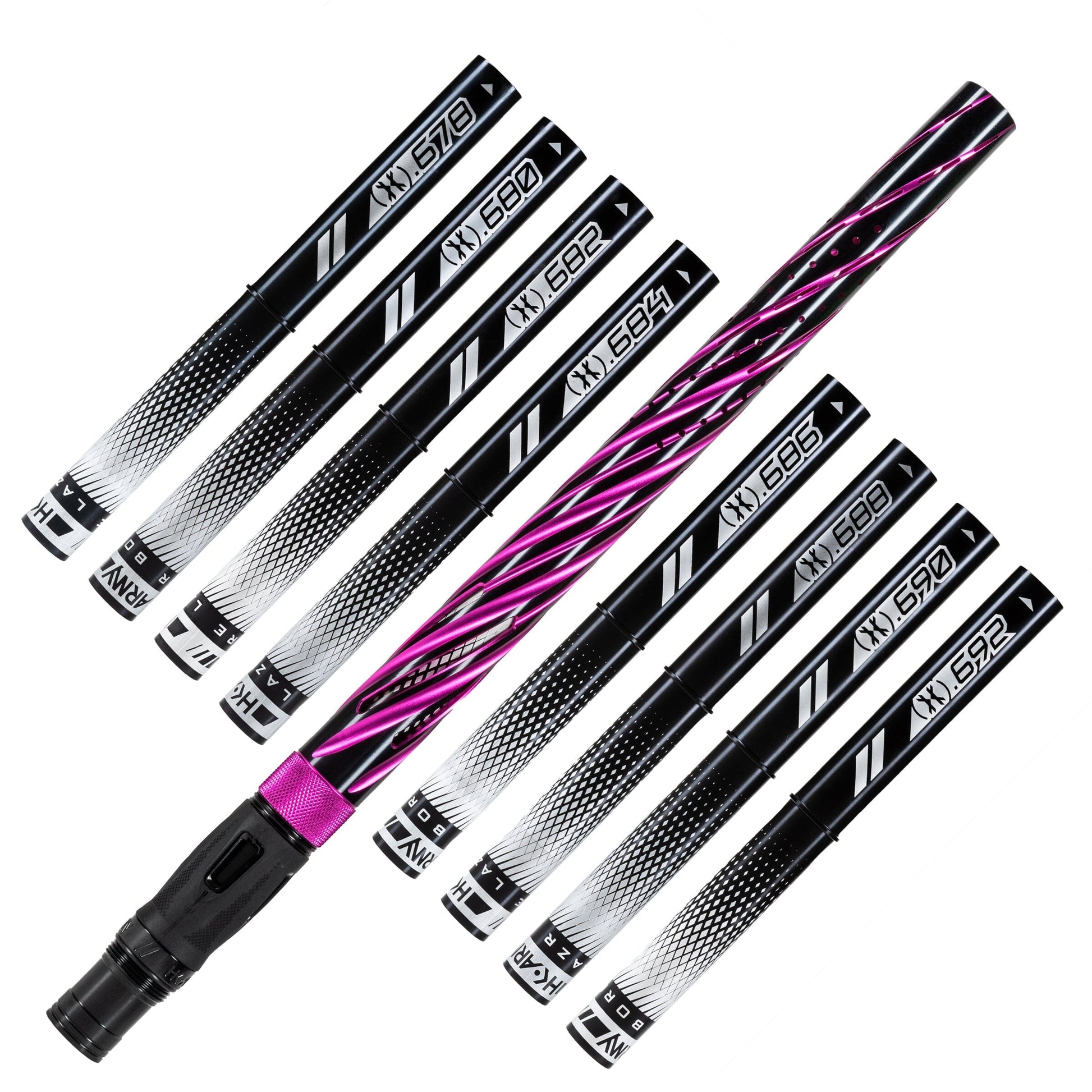 Used LAZR Elite Orbit Barrel Kit - 15" Dust Pink/Black Inserts - Cocker Threads Paintball Gun from HK Army Clothing Buy/Sell/Trade Paintball Markers, New Paintball Guns, Paintball Hoppers, Paintball Masks, and Hormesis Headbands