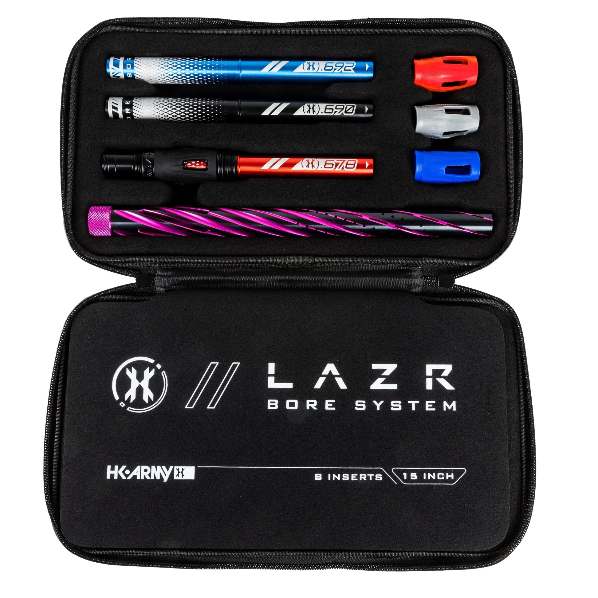Used LAZR Elite Orbit Barrel Kit - 15" Dust Pink/Colored Inserts - Cocker Threads Paintball Gun from HK Army Clothing Buy/Sell/Trade Paintball Markers, New Paintball Guns, Paintball Hoppers, Paintball Masks, and Hormesis Headbands