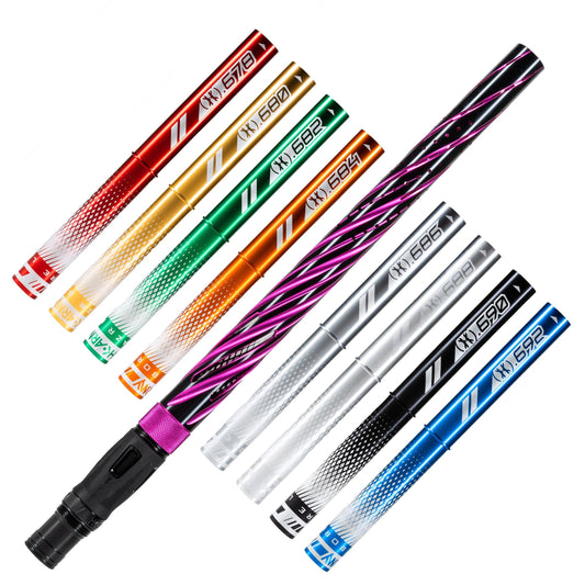 Used LAZR Elite Orbit Barrel Kit - 15" Dust Pink/Colored Inserts - Cocker Threads Paintball Gun from HK Army Clothing Buy/Sell/Trade Paintball Markers, New Paintball Guns, Paintball Hoppers, Paintball Masks, and Hormesis Headbands
