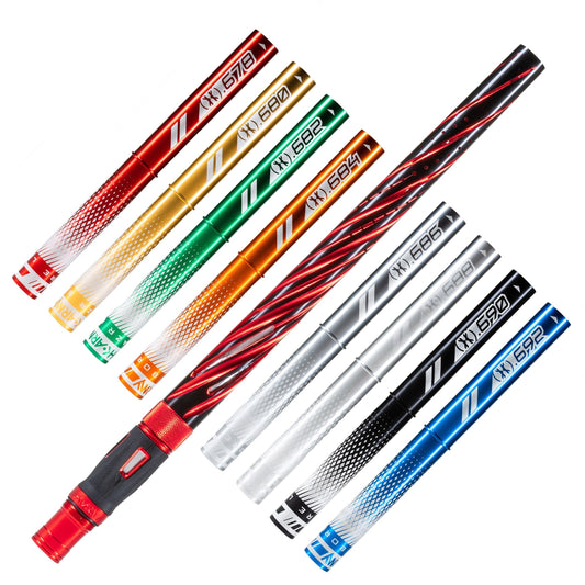 Used LAZR Elite Orbit Barrel Kit - 15" Dust Red/Colored Inserts - Cocker Threads Paintball Gun from HK Army Clothing Buy/Sell/Trade Paintball Markers, New Paintball Guns, Paintball Hoppers, Paintball Masks, and Hormesis Headbands