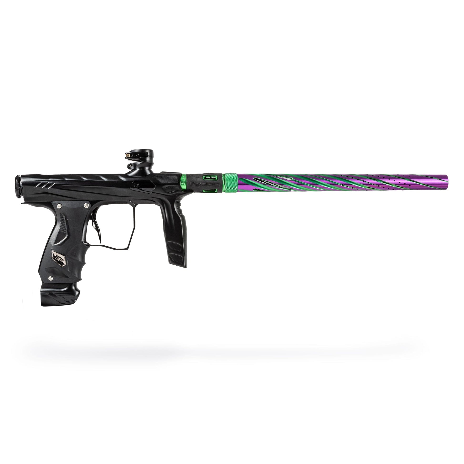 Used LAZR Elite Orbit Barrel Kit - 15" Green/Purple Colored Inserts - Cocker Threads Paintball Gun from HK Army Clothing Buy/Sell/Trade Paintball Markers, New Paintball Guns, Paintball Hoppers, Paintball Masks, and Hormesis Headbands