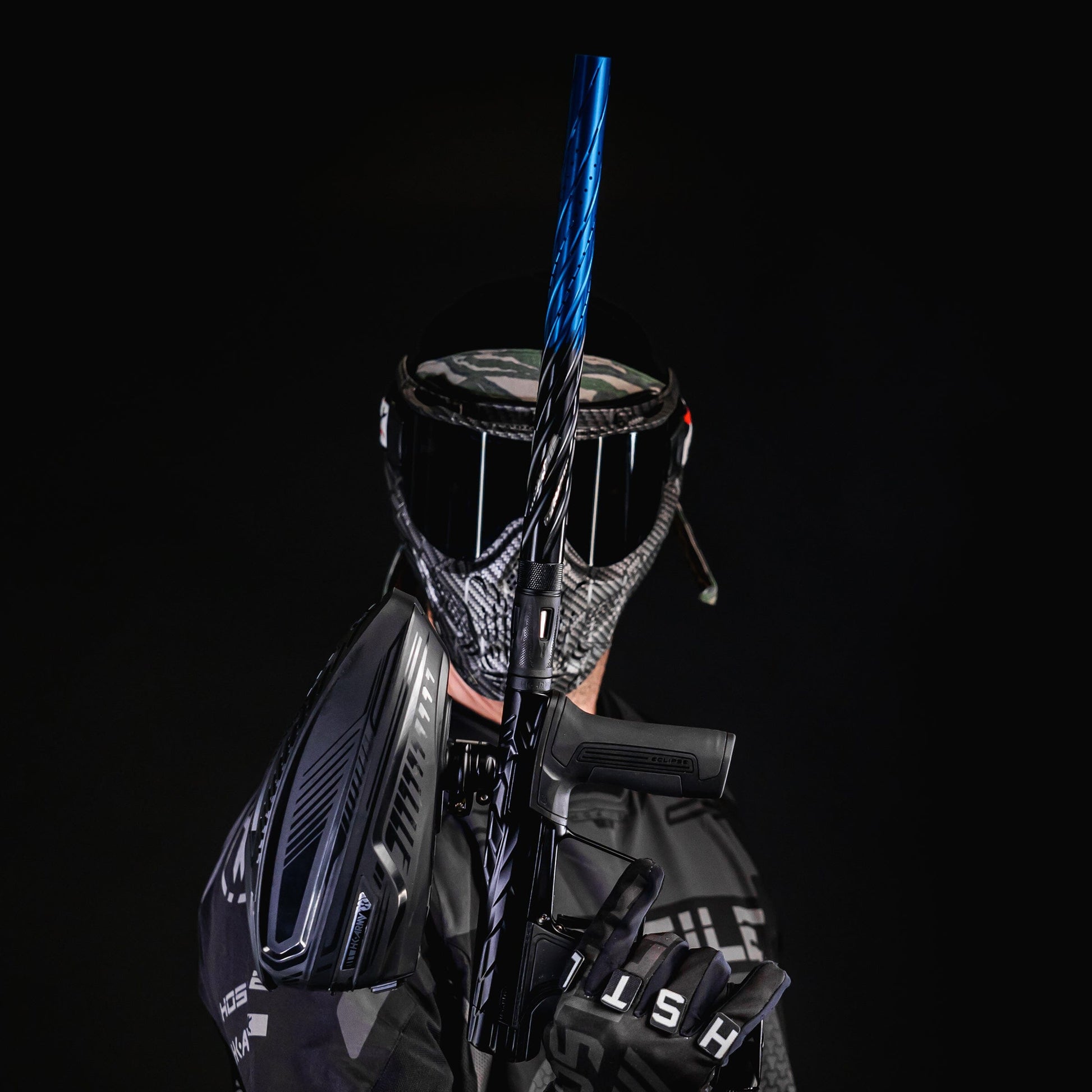 Used LAZR Elite Orbit Barrel Tip - Black/Blue Fade Paintball Gun from HK Army Clothing Buy/Sell/Trade Paintball Markers, New Paintball Guns, Paintball Hoppers, Paintball Masks, and Hormesis Headbands