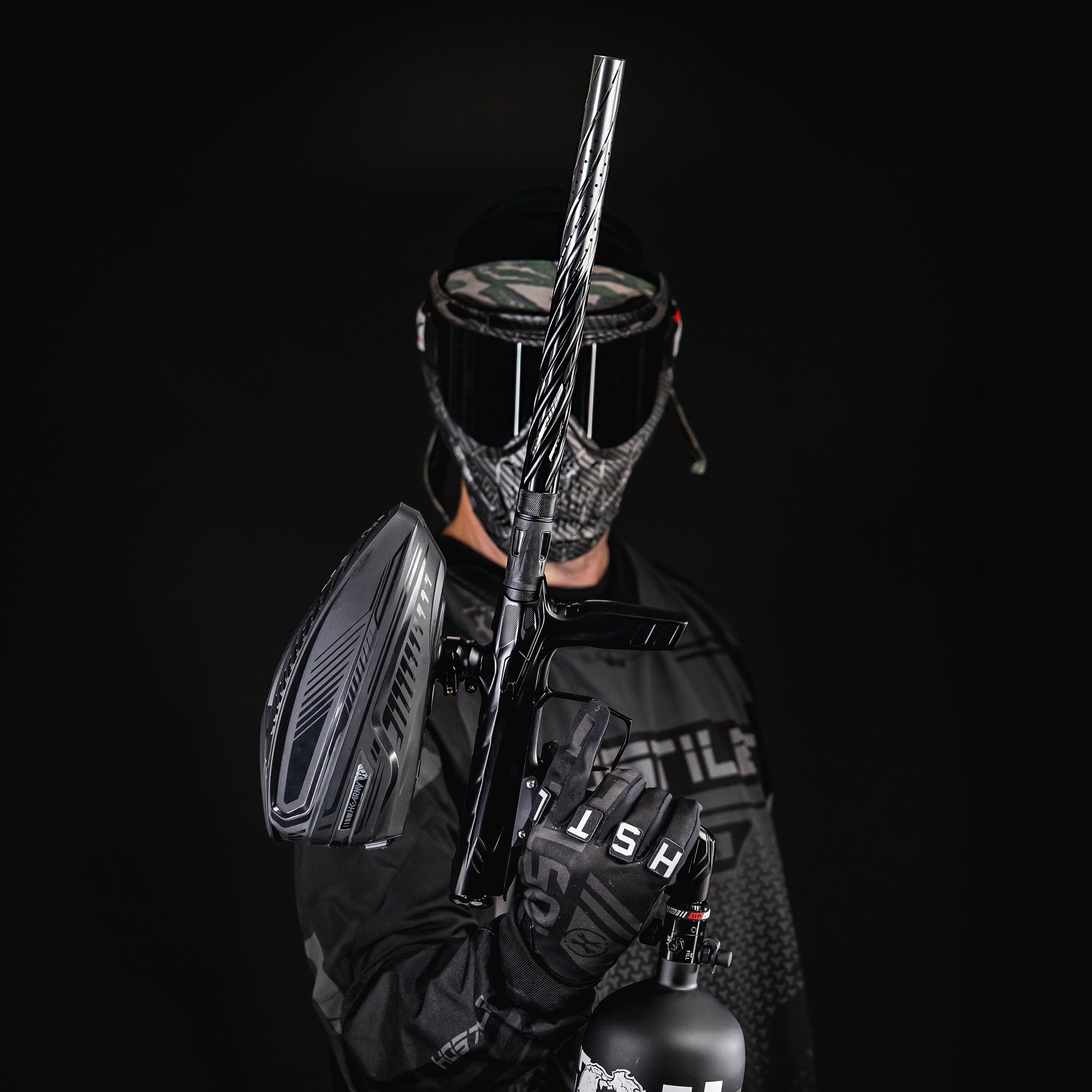 Used LAZR Elite Orbit Barrel Tip - Black/Silver Fade Paintball Gun from HK Army Clothing Buy/Sell/Trade Paintball Markers, New Paintball Guns, Paintball Hoppers, Paintball Masks, and Hormesis Headbands