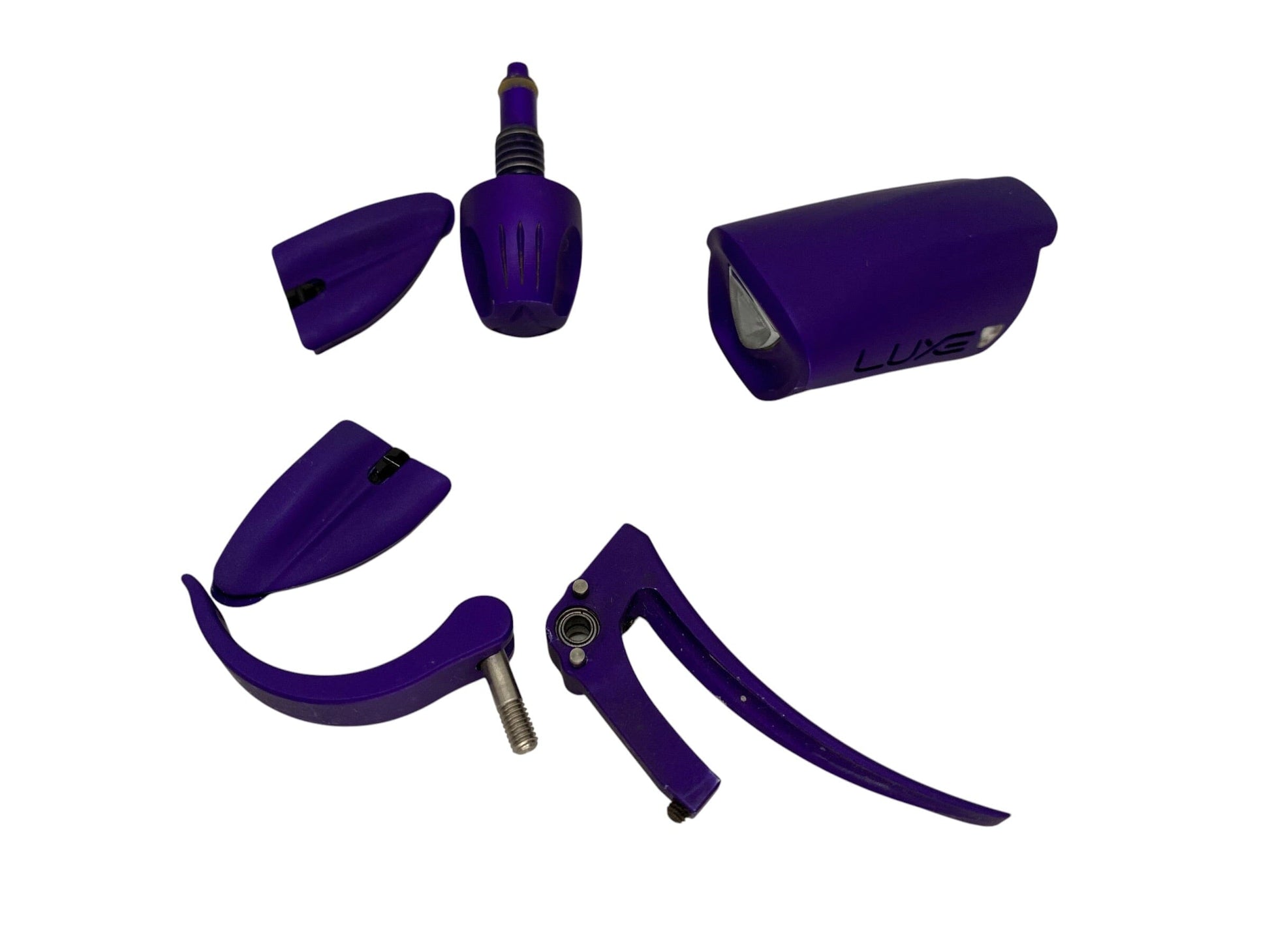 Used Luxe Pieces 2.0 Parts : Purple Trigger eye covers and more Paintball Gun from CPXBrosPaintball Buy/Sell/Trade Paintball Markers, New Paintball Guns, Paintball Hoppers, Paintball Masks, and Hormesis Headbands