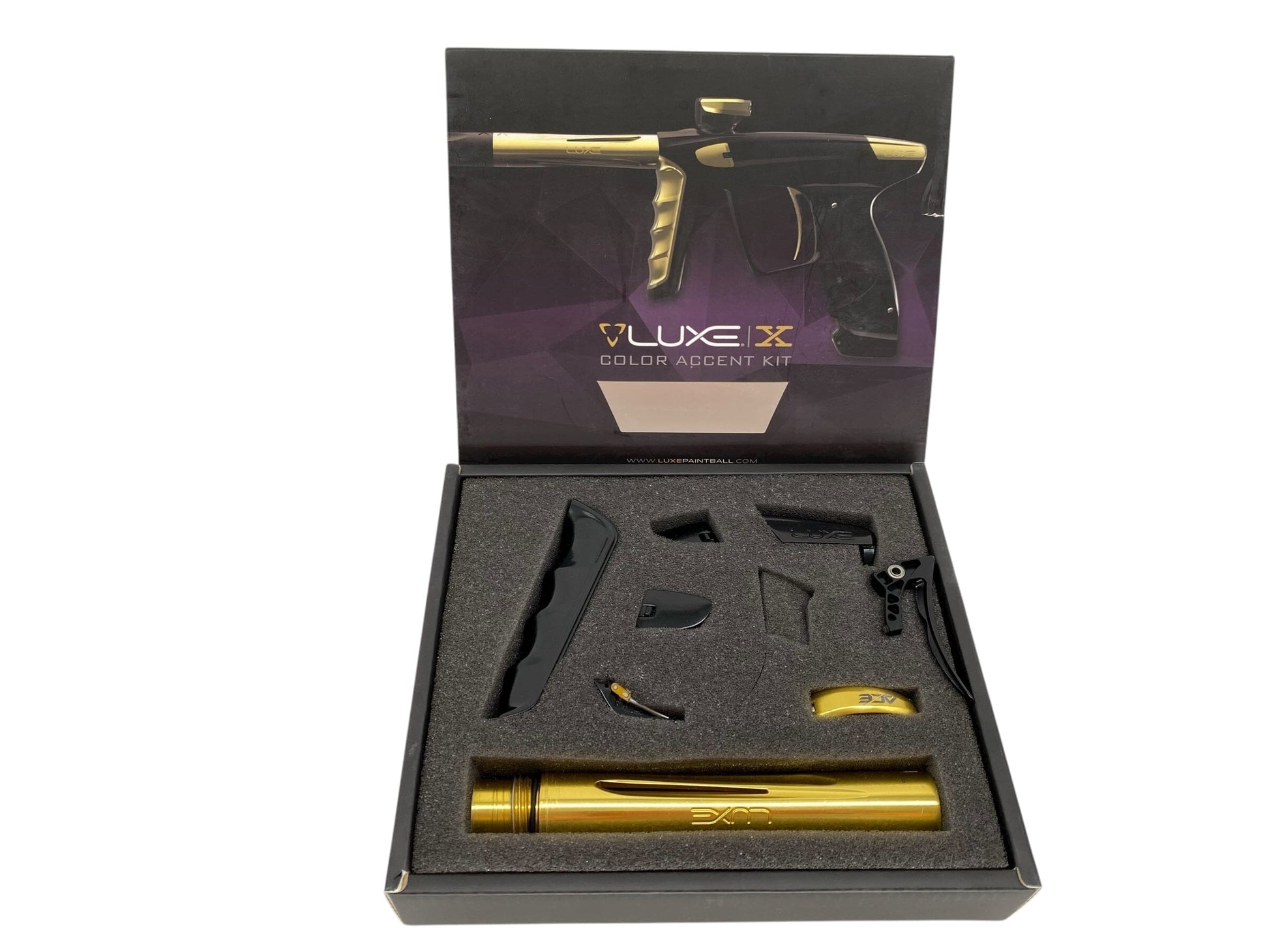 Used Luxe X Color Accent Kit - Gold and Black Parts Paintball Gun from CPXBrosPaintball Buy/Sell/Trade Paintball Markers, New Paintball Guns, Paintball Hoppers, Paintball Masks, and Hormesis Headbands