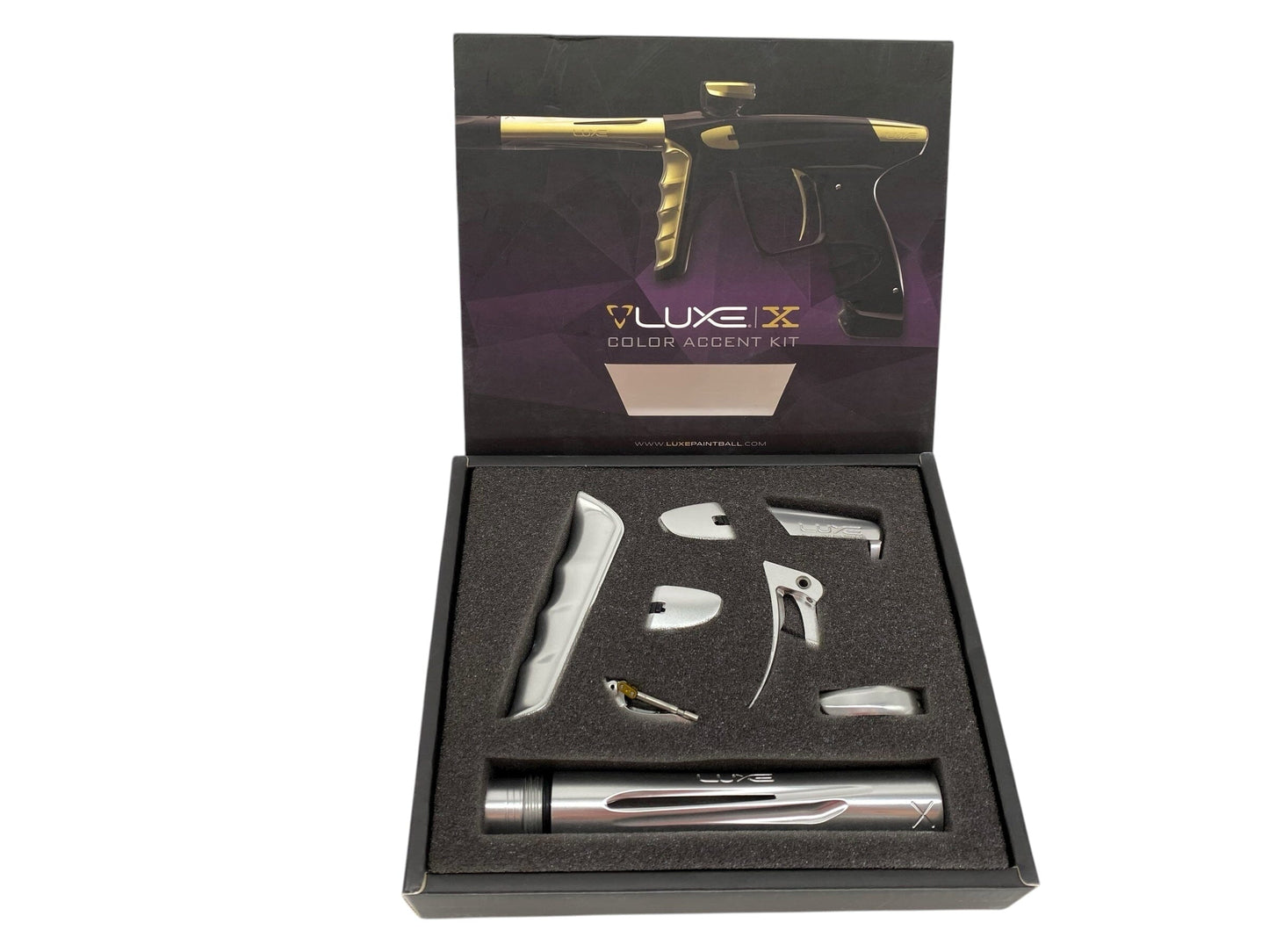 Used Luxe X Color Accent Kit - Silver Paintball Gun from CPXBrosPaintball Buy/Sell/Trade Paintball Markers, New Paintball Guns, Paintball Hoppers, Paintball Masks, and Hormesis Headbands