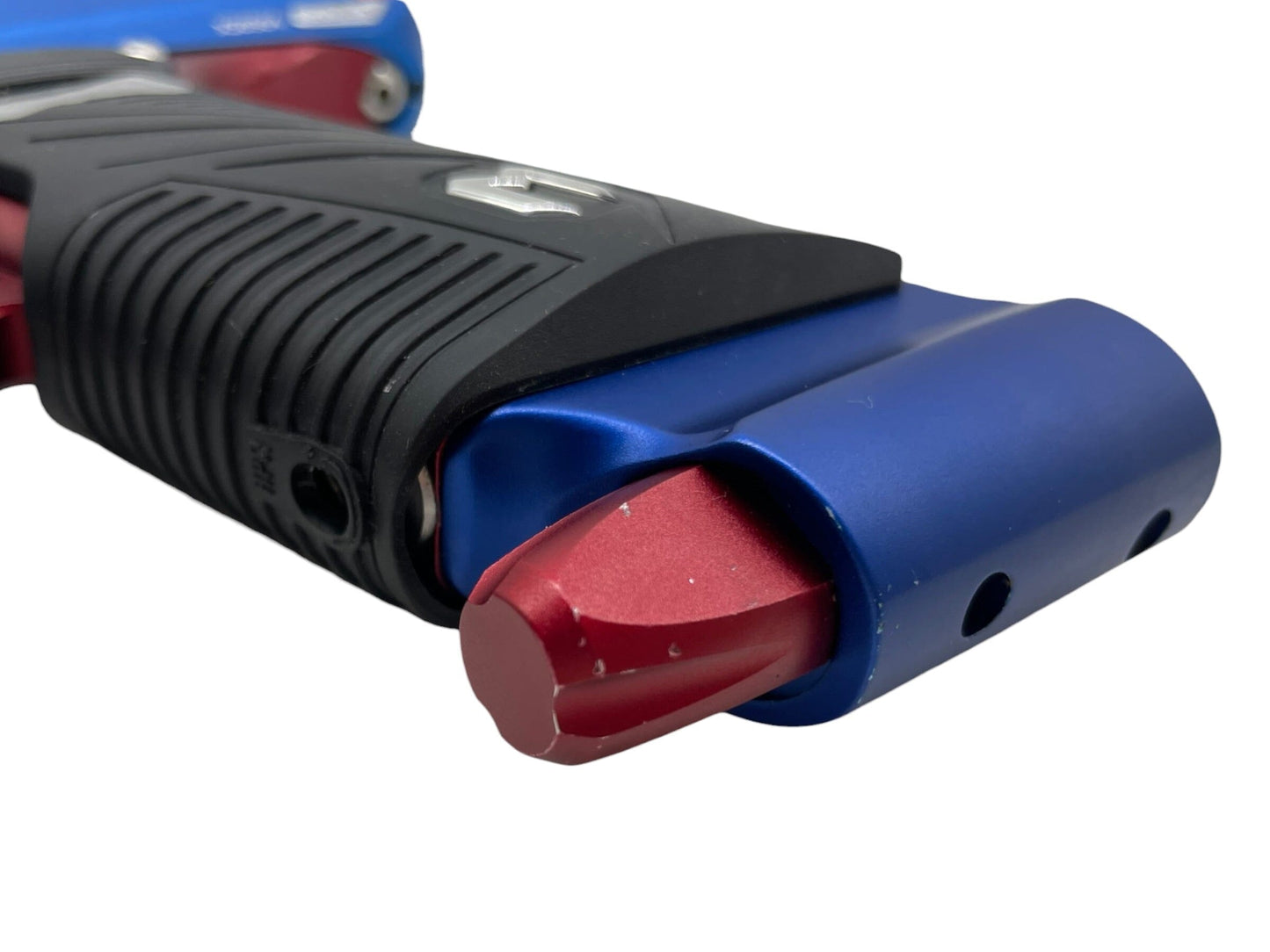 Used MacDev Clone 5 Blue/Red Paintball Gun Paintball Gun from CPXBrosPaintball Buy/Sell/Trade Paintball Markers, New Paintball Guns, Paintball Hoppers, Paintball Masks, and Hormesis Headbands