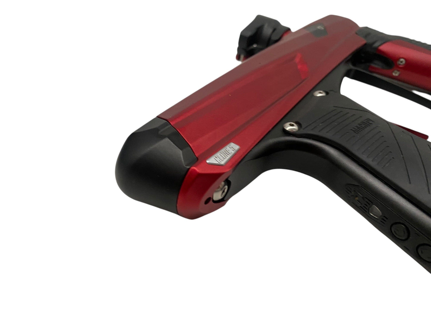 Used MacDev Clone 5 Red/Black Paintball Gun Paintball Gun from CPXBrosPaintball Buy/Sell/Trade Paintball Markers, New Paintball Guns, Paintball Hoppers, Paintball Masks, and Hormesis Headbands