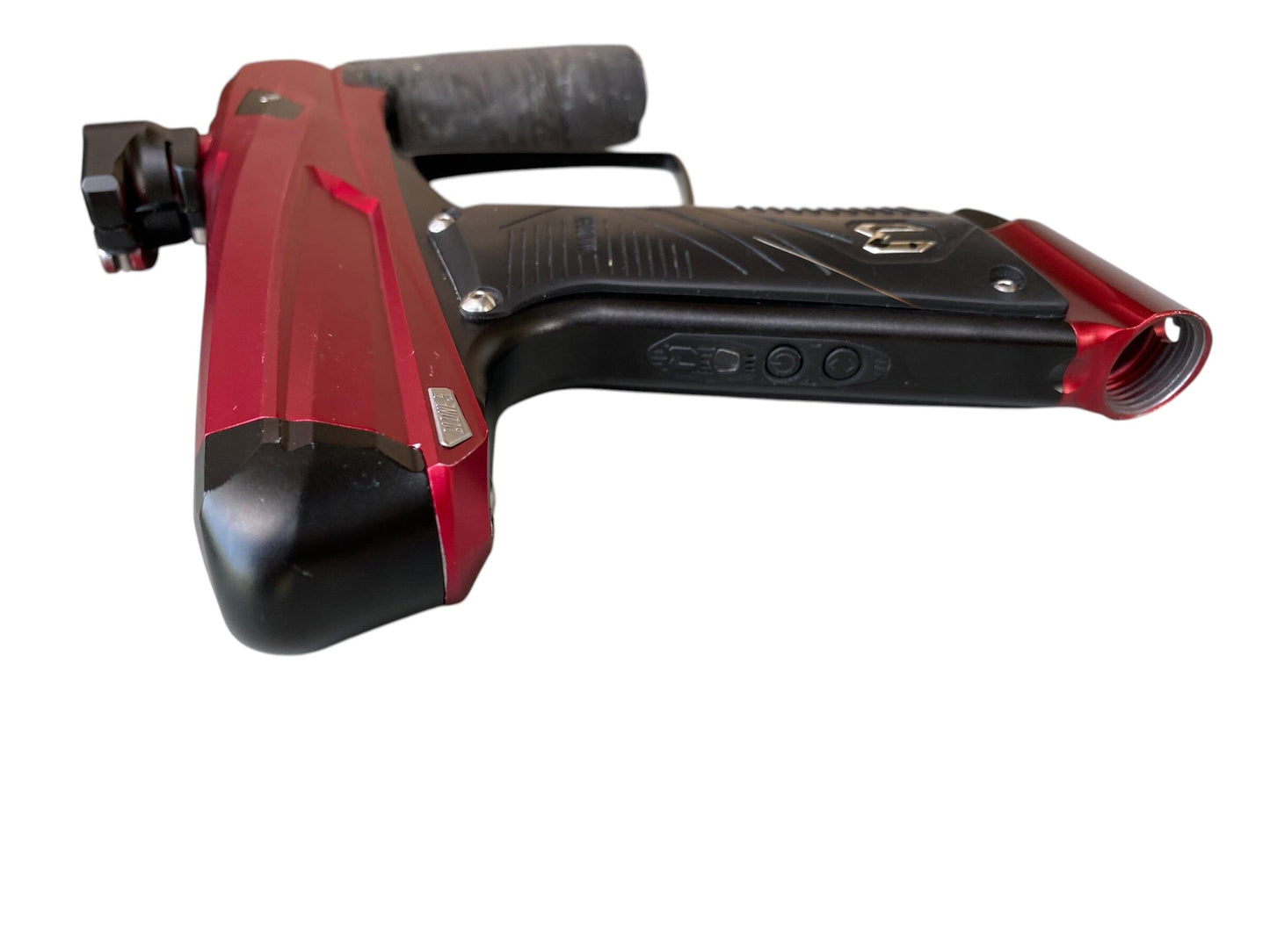 Used MacDev Clone 5 Red/Black Paintball Gun Paintball Gun from CPXBrosPaintball Buy/Sell/Trade Paintball Markers, New Paintball Guns, Paintball Hoppers, Paintball Masks, and Hormesis Headbands