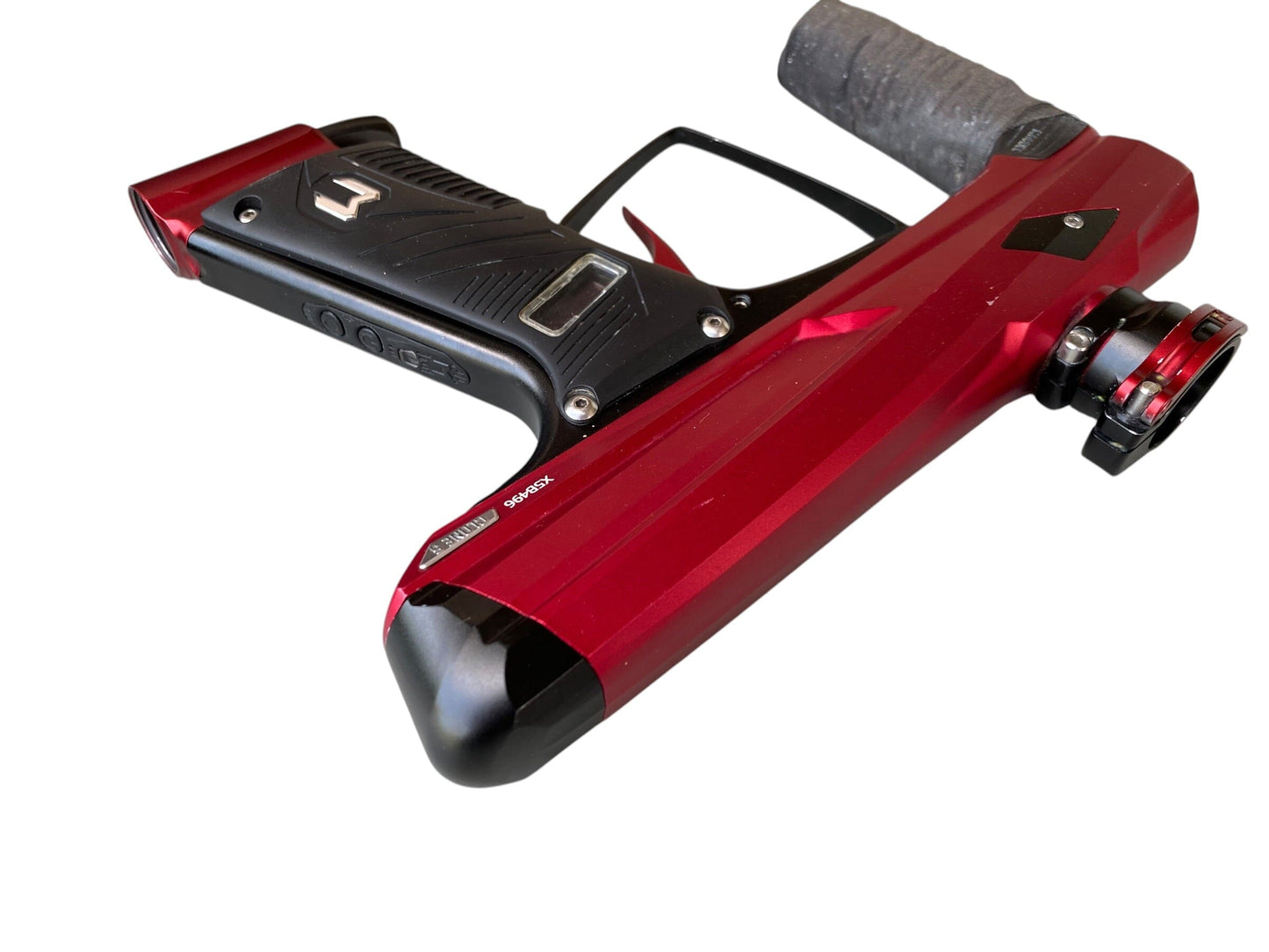 Used MacDev Clone 5 Red/Black Paintball Gun Paintball Gun from CPXBrosPaintball Buy/Sell/Trade Paintball Markers, New Paintball Guns, Paintball Hoppers, Paintball Masks, and Hormesis Headbands